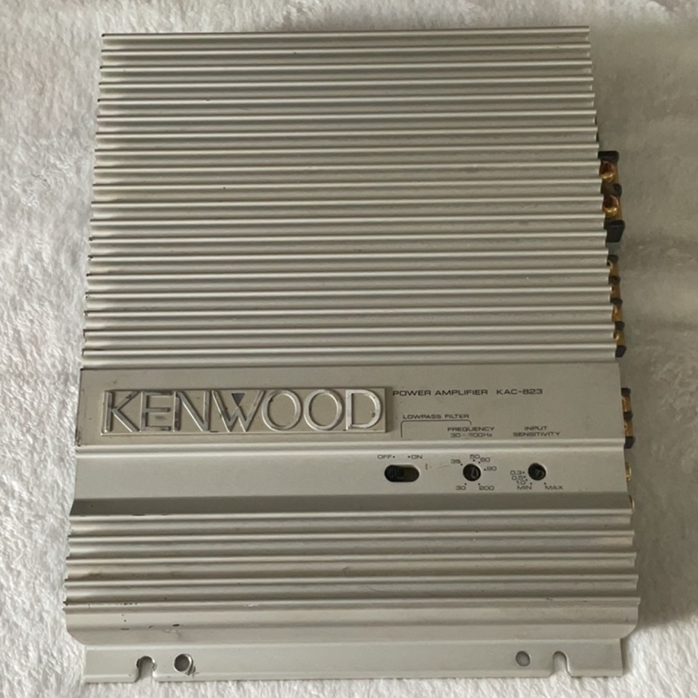 Kenwood vintage OLD SCHOOL Gray Car Audio Amplifier